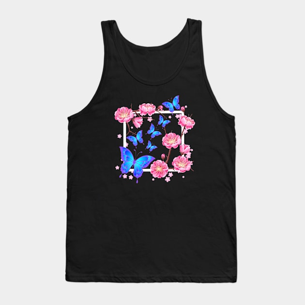 Butterfly Art Tank Top by Helena Morpho 